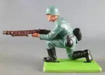 Britains Deetail - WW2 - Allemand - 1&egrave;re s&eacute;rie &agrave; genoux MG &agrave; la hanche
