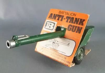 Britains Deetail - WW2 - Anglais - Canon Battalion Anti-Tank Gun Etat Neuf (r�f 9720) 1