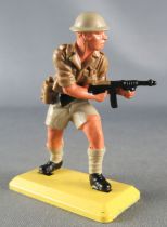 Britains Deetail - WW2 - English 8th Army - Advancing M-G on hip Mint Condition