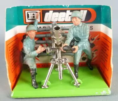 Britains Deetail - WW2 - German - 1st series Mortar and Crew ref 7333 Mint on Card