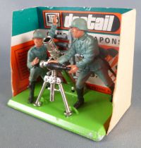 Britains Deetail - WW2 - German - 1st series Mortar and Crew ref 7333 Mint on Card