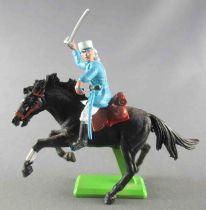 Britains Deetail French Foreign Legion Mounted looking left charging sabre black horse