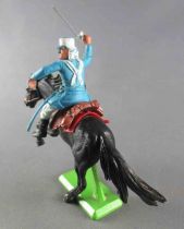 Britains Deetail French Foreign Legion Mounted looking left charging sabre black horse