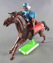 Britains Deetail French Foreign Legion Mounted Officer with pistol brown galloping horse