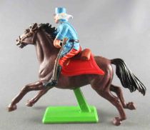 Britains Deetail French Foreign Legion Mounted Officer with pistol brown galloping horse