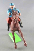 Britains Deetail French Foreign Legion Mounted Officer with pistol brown galloping horse