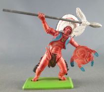 Britains Deetail Indian Footed with Spear & Shield