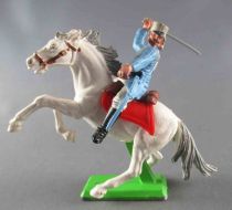 Britains Deetail Légion Étrangère Française Cavalier regardant à gauche chargeant sabre levé cheval blanc cabré