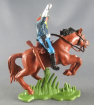 Britains Herald - 7ème de Cavalerie U. S. - Cavalier Officier cheval marron 1