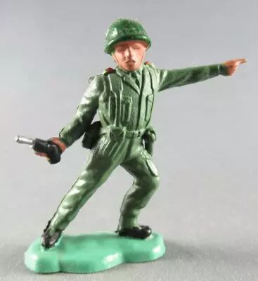 Britains Herald - Infanterie Kaki - Officier avec pistolet 2