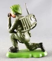 Britains Herald - Infanterie Kaki - Radio &agrave; Genoux 1