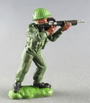 Britains Herald - Khaki Infantry - Firing standing