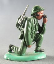 Britains Herald - Khaki Infantry - Radio kneeling 2