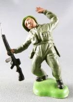 Britains Herald - Khaki Infantry - Wounded Falling