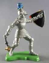 Britains Herald - Middle-Ages - Footed Knight with masse & shield