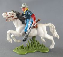 Britains Herald - U.S. 7th Cavalry - Mounted pistol and sabre white horse