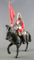 Britains Herald Anglais Life Guard Cavalier Porte Drapeau