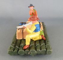 Britains Herald Cowboy Radeau avec 2 Figurines (réf 4601)