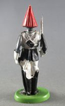 Britains Herald Regimental Soldier Royal Blues standing sabre on right shoulder