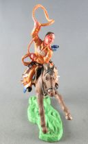 Britains Hong Kong - Cowboy - Mounted with lasso (orange)