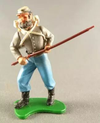 Britains Swoppets - Sudiste - Pi�ton Avan�ant Deux Mains sur Fusil