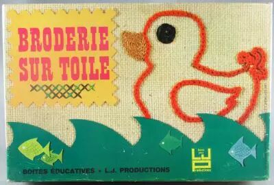 Broderie sur Toile - Boite Educative LJ Productions - Neuf en Boite