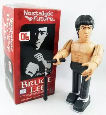 Bruce Lee - Medicom Nostalgic Future Tin Toy #06 - Jouet m�canique macheur � cl�