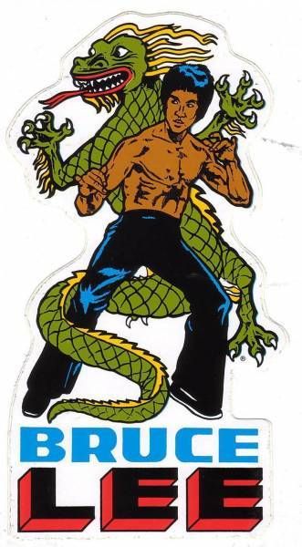 Bruce Lee Sticker Dragon