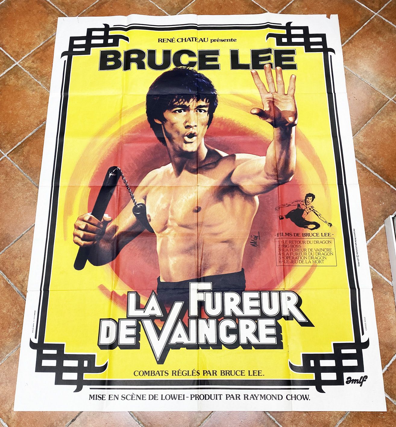Bruce Lee, Fist of Fury - Movie Poster 120x160cm - René Chateau (1979)