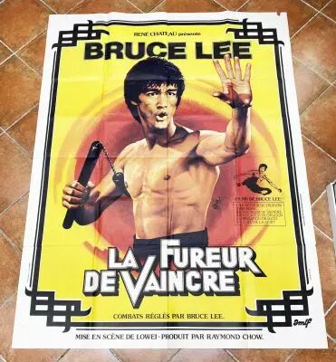 Bruce Lee, La Fureur de Vaincre - Affiche 120x160cm - Ren� Chateau (1979)