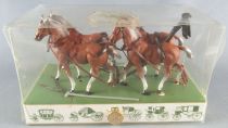 Brumm - Historical Series 1:43 - Team 4 Bay horses for Carriages and Stages Mint in Box