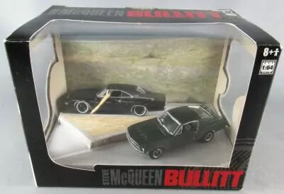 Bullitt - Ford Mustang 1968 & Dodge Charger 1/64 - Greenlight Diorama S�rie 2
