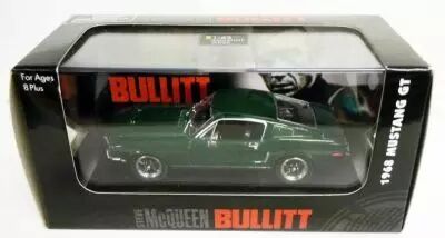 Ford Mustang GT 1968 Steve McQueen Bullitt – Yat Ming 1/43, Métal, Vert – Occasion