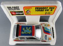 Burago 0106 Peugeot 205 Turbo Gr.B Rallye Salonen 1/24 Neuve Boite