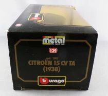 Burago 1501 Citro&euml;n 15CV TA 1938 Noire 1/24 Neuve Boite