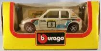 Burago 4123 Peugeot 205 Turbo 16 N°3 Rallye Salonen Harjanne 1/43 Neuve Boite