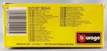 Burago 4123 Peugeot 205 Turbo 16 N°3 Rallye Salonen Harjanne 1/43 Neuve Boite