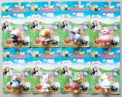 Calimero - Lansay PVC Figure -  Complete Set 8 Figures Mint on Card