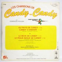 Candy - Disque 45T - Les nouvelles chansons de candy-Candy (Dominique Poulin) - Disques Ades