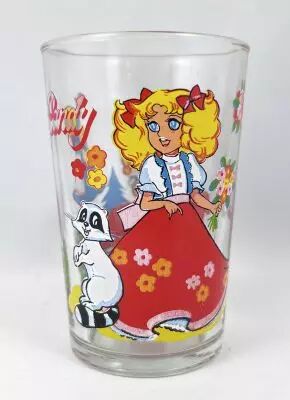 Candy candy - Amora mustard glass - Candy and her raccoon Clint