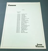 Cannon (William Conrad) - Viacom (1982) - Kit Promotionnel (Promotion Kit)