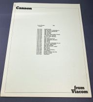 Cannon (William Conrad) - Viacom (1982) - Kit Promotionnel (Promotion Kit)