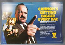 Cannon (William Conrad) - Viacom (1985) - Affiche Promo \ Cannon\'s getting bigger every day\ 
