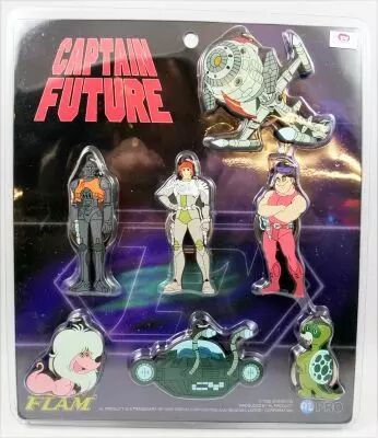 Capitaine Flam - Set de figurines porte cl�s en caoutchouc - HL Pro