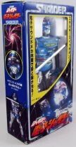 Capitaine Sheider - Figurine m&eacute;tal 20cm son et lumi&egrave;res - Bandai Japon 1984