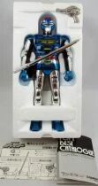 Capitaine Sheider - Figurine m&eacute;tal 20cm son et lumi&egrave;res - Bandai Japon 1984
