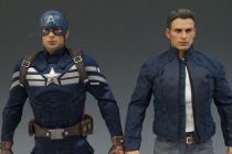 Captain America The Winter Soldier - Cap & Steve Rogers (Chris Evans) - Figurines 30cm Hot Toys Sideshow MMS 243
