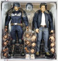 Captain America The Winter Soldier - Cap & Steve Rogers (Chris Evans) - Figurines 30cm Hot Toys Sideshow MMS 243