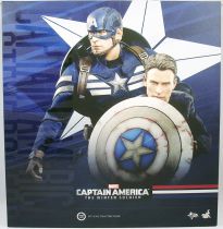 Captain America The Winter Soldier - Cap & Steve Rogers (Chris Evans) - Figurines 30cm Hot Toys Sideshow MMS 243