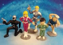 Captain Future - Complete set of 5 PVC figures \'\'original colors\'\'